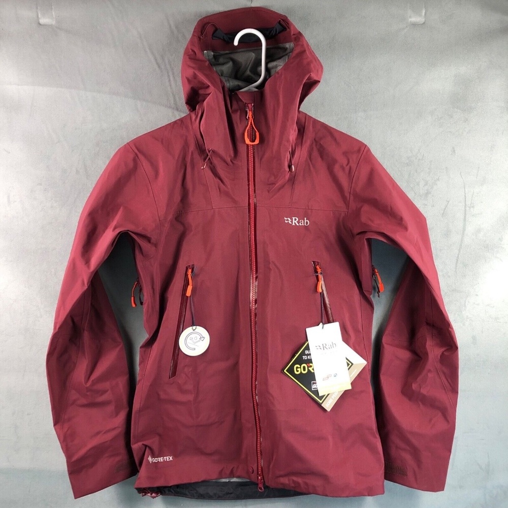Rab Kangri GORE-TEX Womens Sz XS Hard Shell Waterproof Jacket 'Deep Heather'